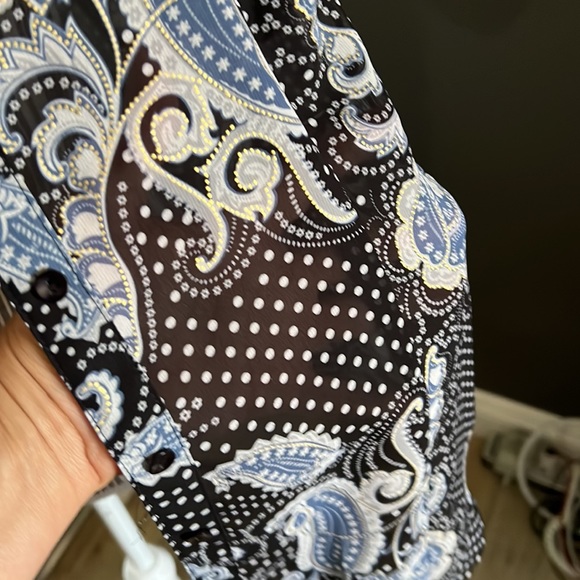 Croft & Barrow, short sleeve button down blouse, XL - Picture 3 of 5